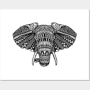 Elephant Mandala Posters and Art